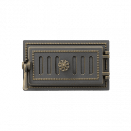 Дверца Везувий чугунная поддувальная (ДП-2) бронза