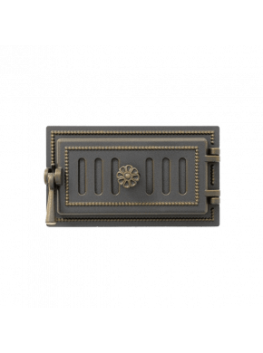 Дверца Везувий чугунная поддувальная (ДП-2) бронза