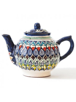 Чайник заварочный Риштанская Керамика 1л. синий