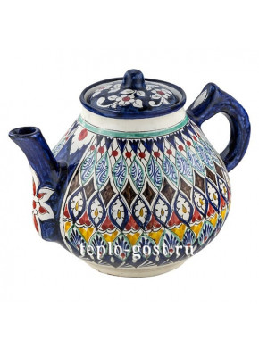 Чайник заварочный Риштанская Керамика 2л. синий